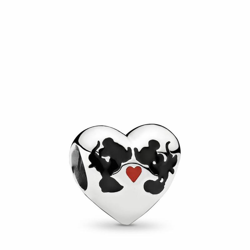 Pandora Disney Minnie Mouse & Mickey Mouse Kiss Charm Silver Egypt JO7201539
